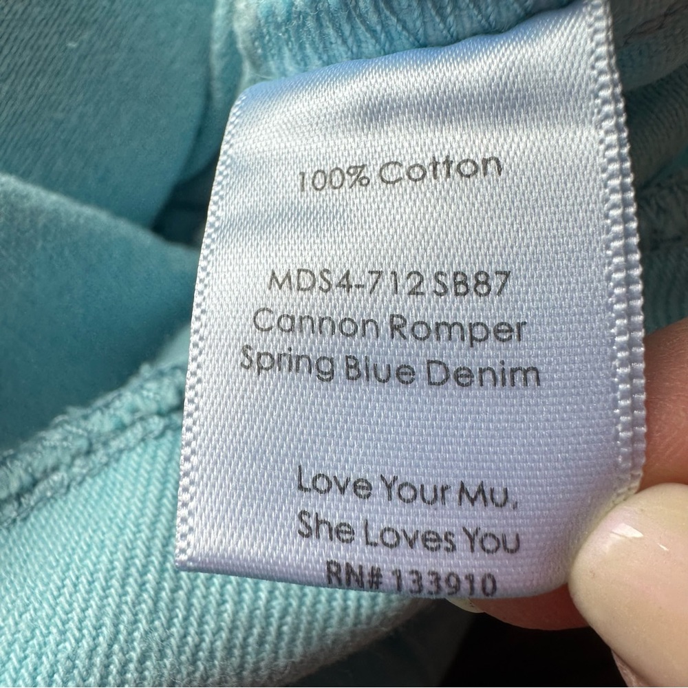 Show Me Your Mumu | Women’s Cannon Romper Spring Blue Denim Size Small NWT - Picture 10 of 13